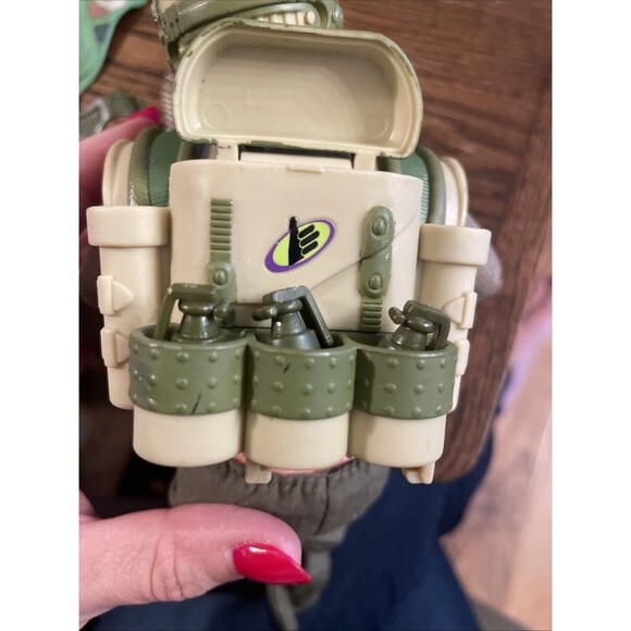 Vtg 1996 Hasbro GI Joe 12” Pawtucket Action Figure Camouflage Face w/Accessories - Picture 7 of 13